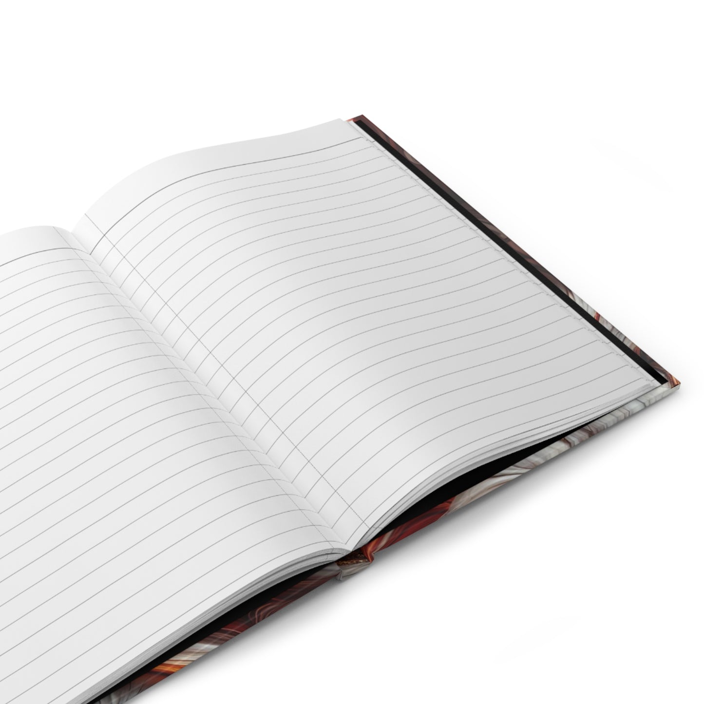 Fiery Marble Elephant Journal – Bold Red & Orange Design, Lined Hardcover Notebook