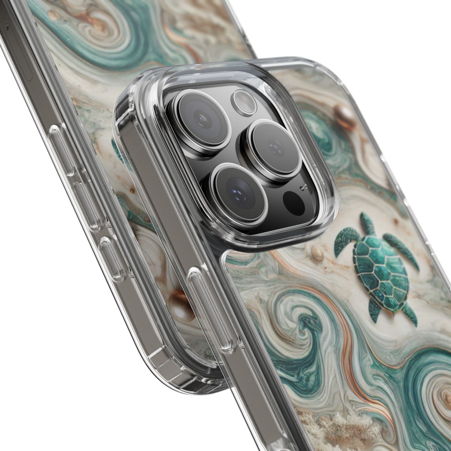Ocean Marble Turtle Phone Case – Artistic Protection for Sea Lovers