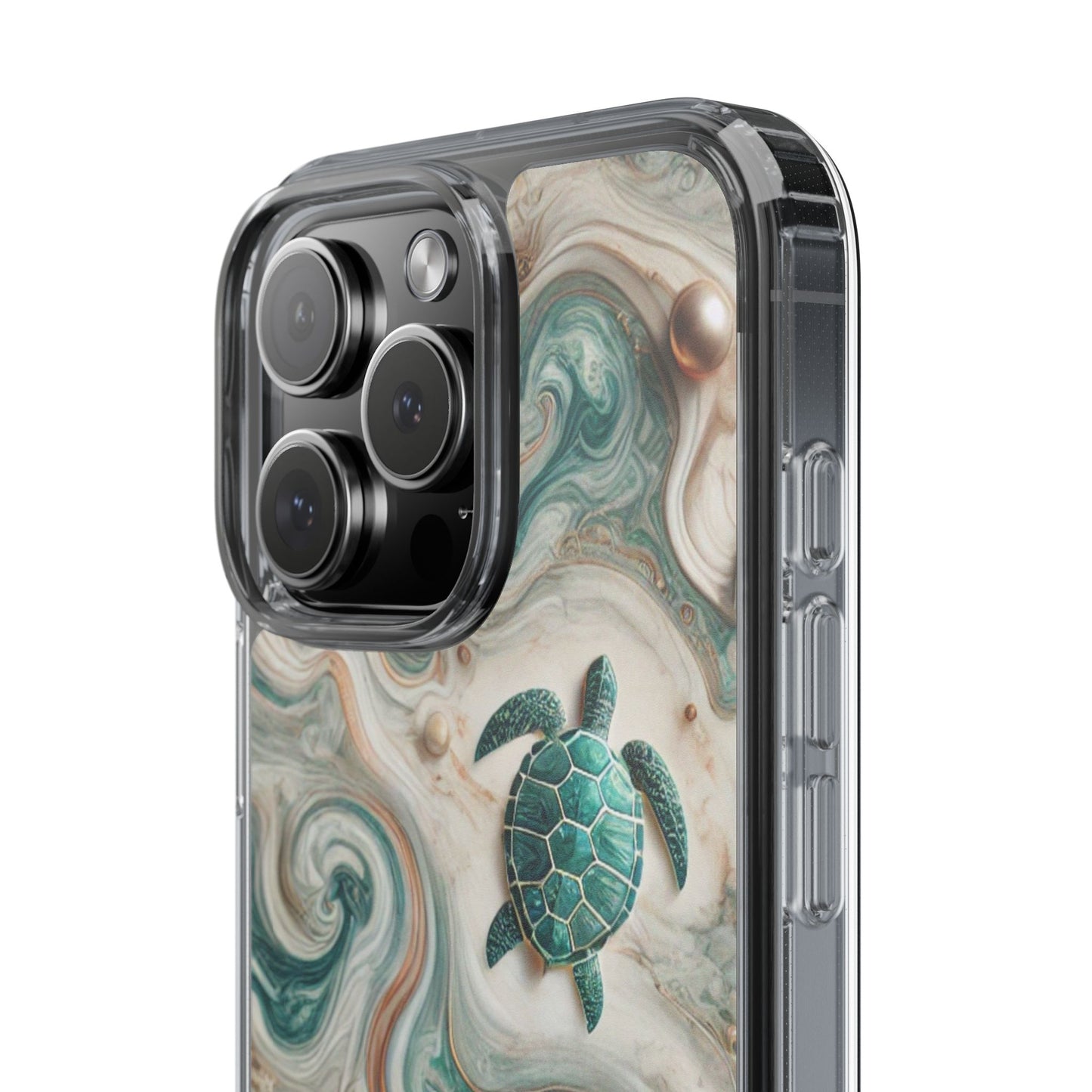 Ocean Marble Turtle Phone Case – Artistic Protection for Sea Lovers