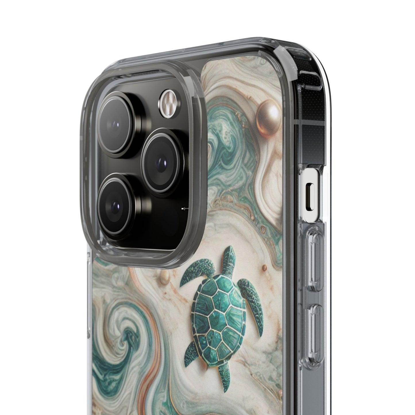 Ocean Marble Turtle Phone Case – Artistic Protection for Sea Lovers