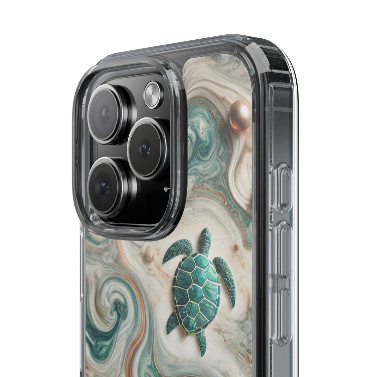 Ocean Marble Turtle Phone Case – Artistic Protection for Sea Lovers