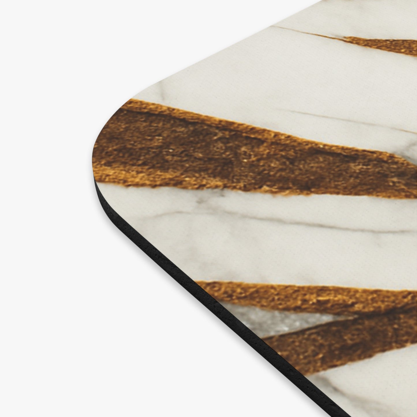 Tropical Palm Marble Desk Mat – Green & Gold Design