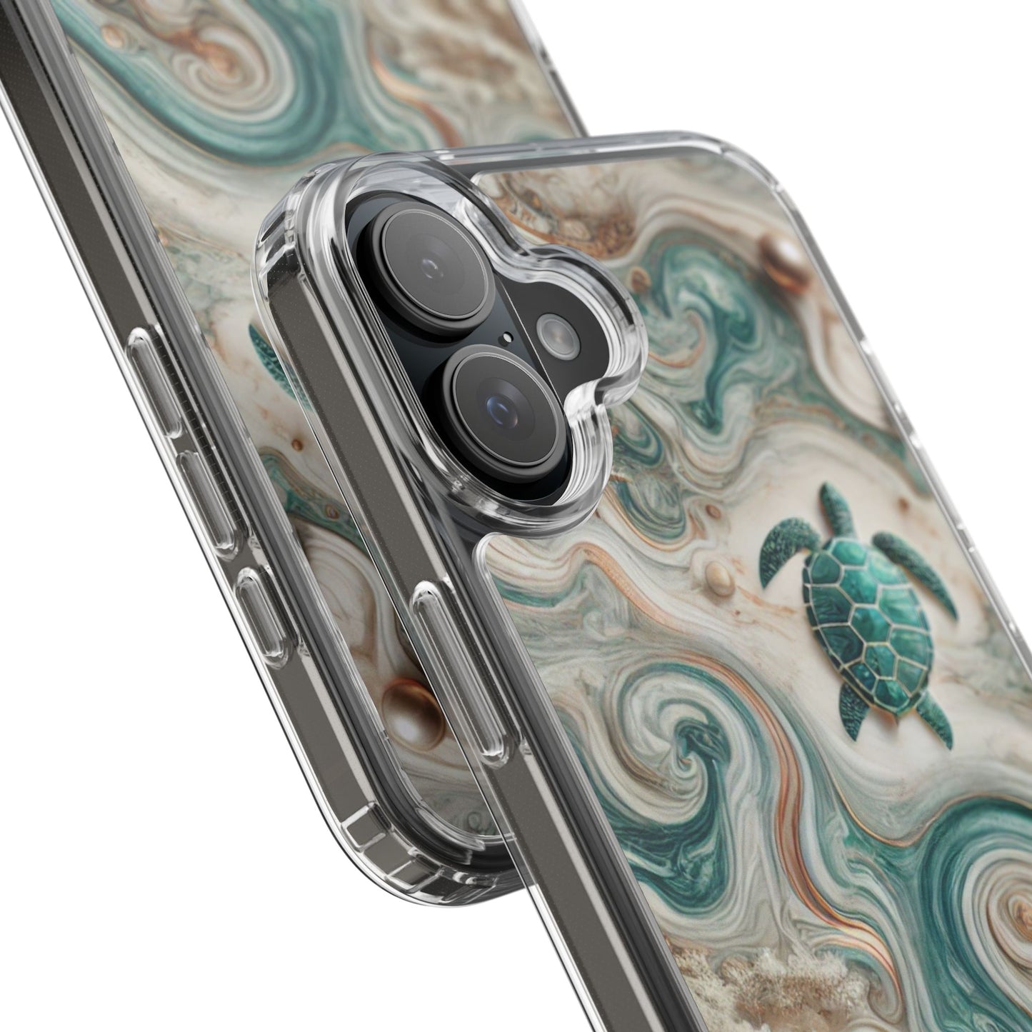 Ocean Marble Turtle Phone Case – Artistic Protection for Sea Lovers