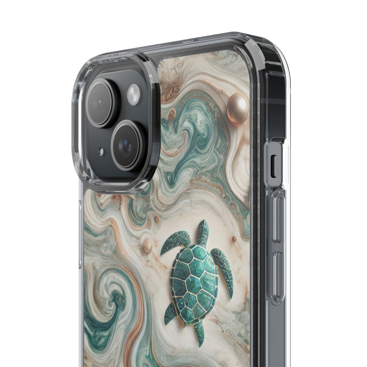 Ocean Marble Turtle Phone Case – Artistic Protection for Sea Lovers