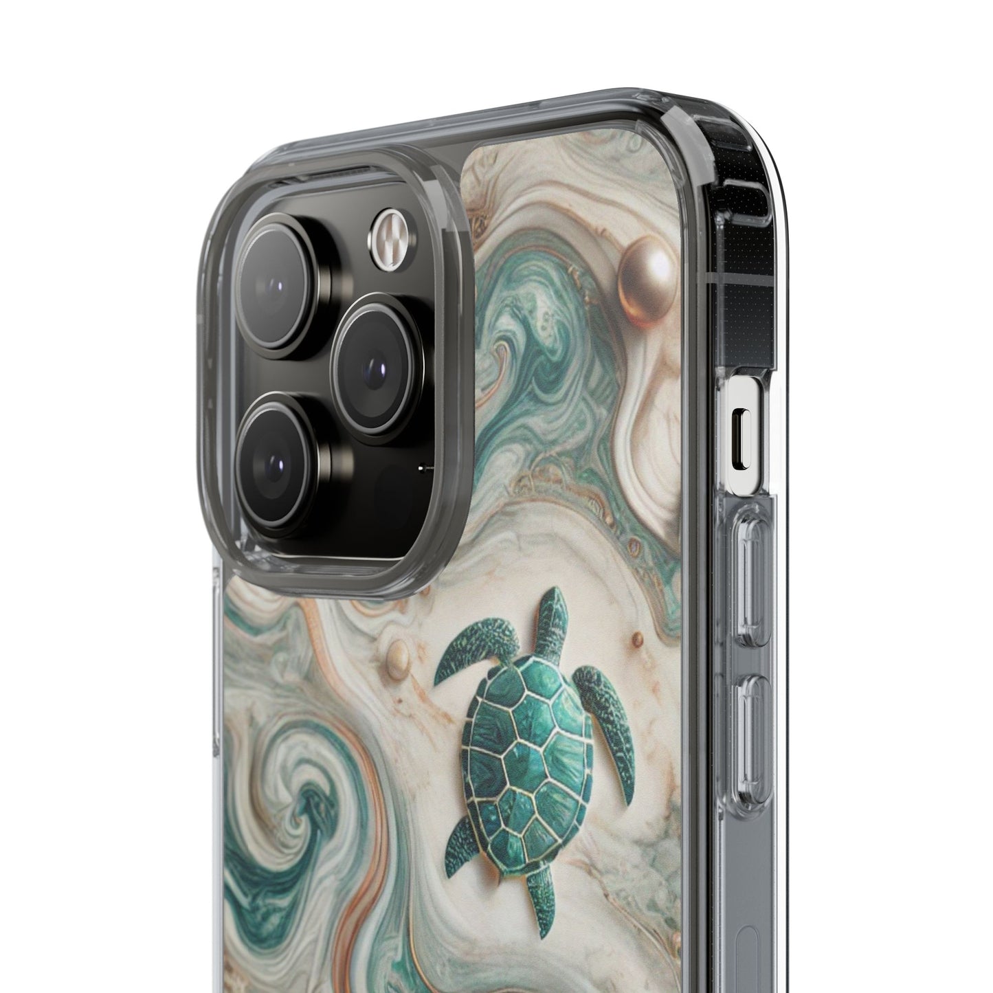 Ocean Marble Turtle Phone Case – Artistic Protection for Sea Lovers