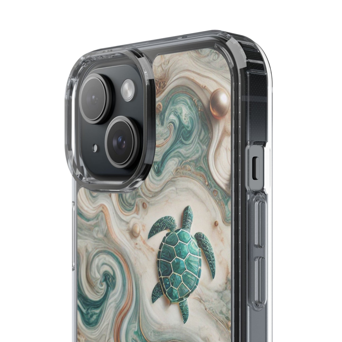 Ocean Marble Turtle Phone Case – Artistic Protection for Sea Lovers