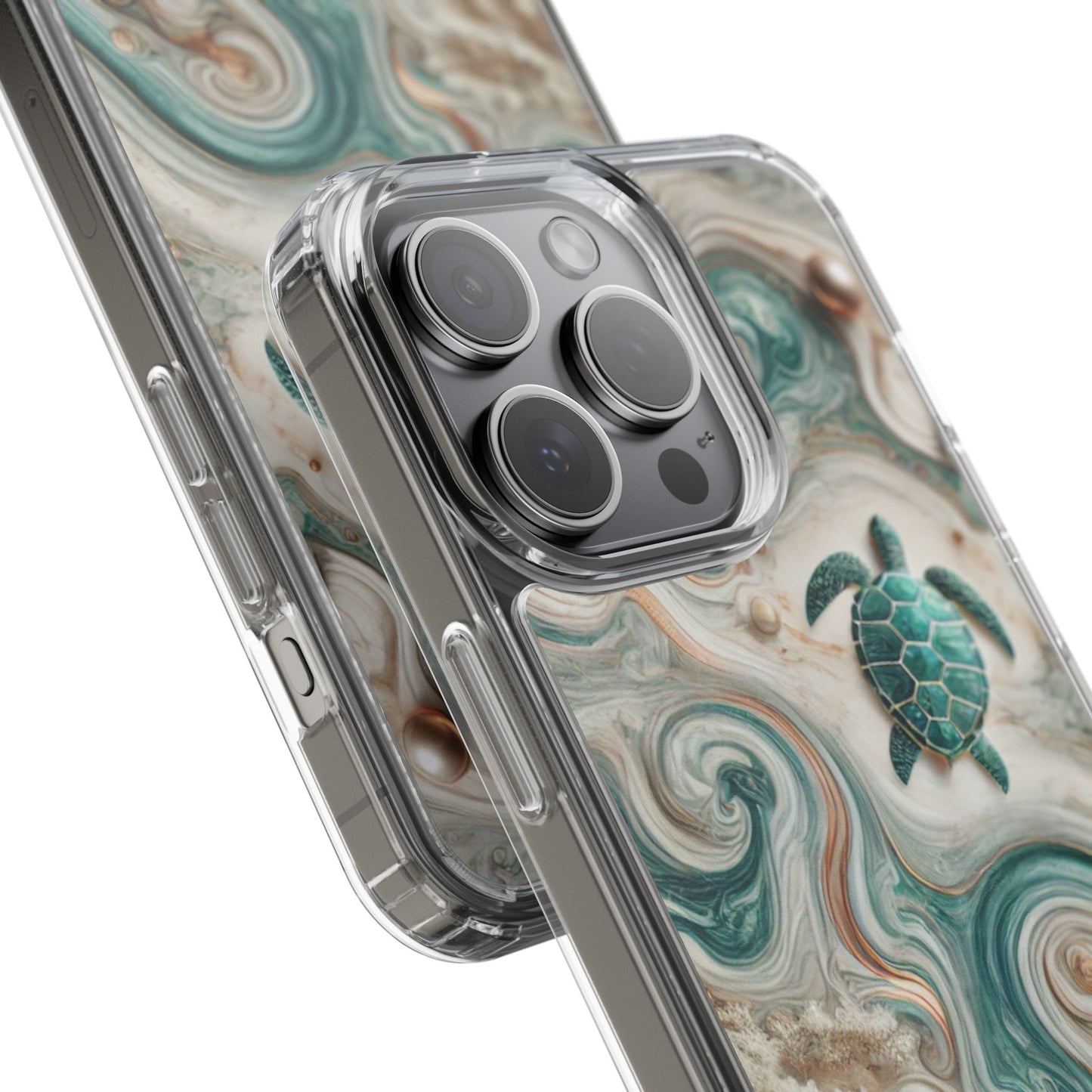 Ocean Marble Turtle Phone Case – Artistic Protection for Sea Lovers