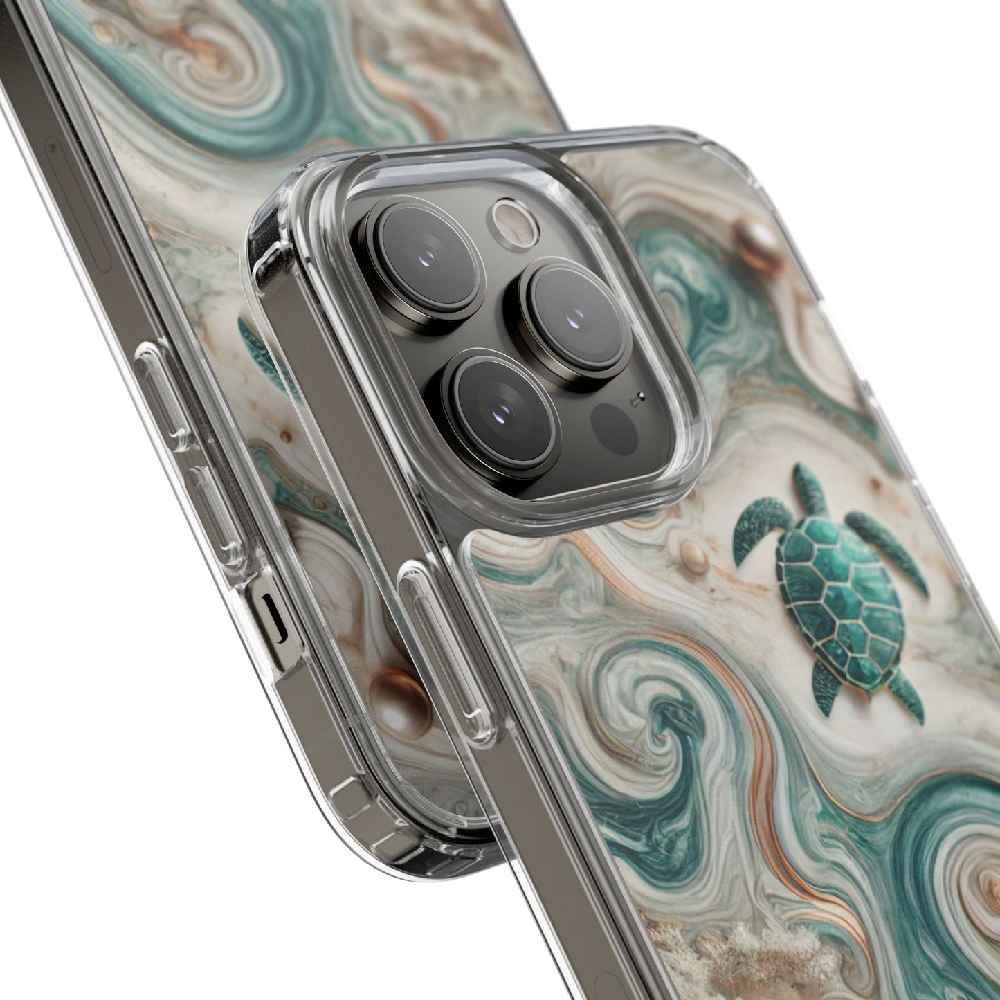 Ocean Marble Turtle Phone Case – Artistic Protection for Sea Lovers