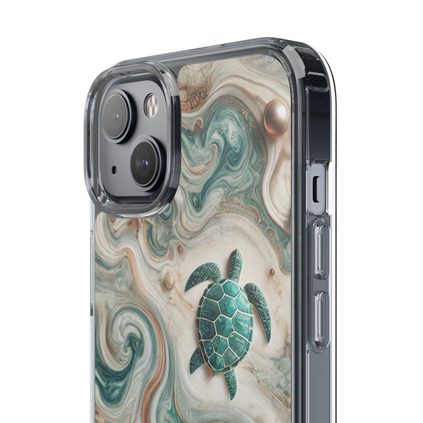 Ocean Marble Turtle Phone Case – Artistic Protection for Sea Lovers