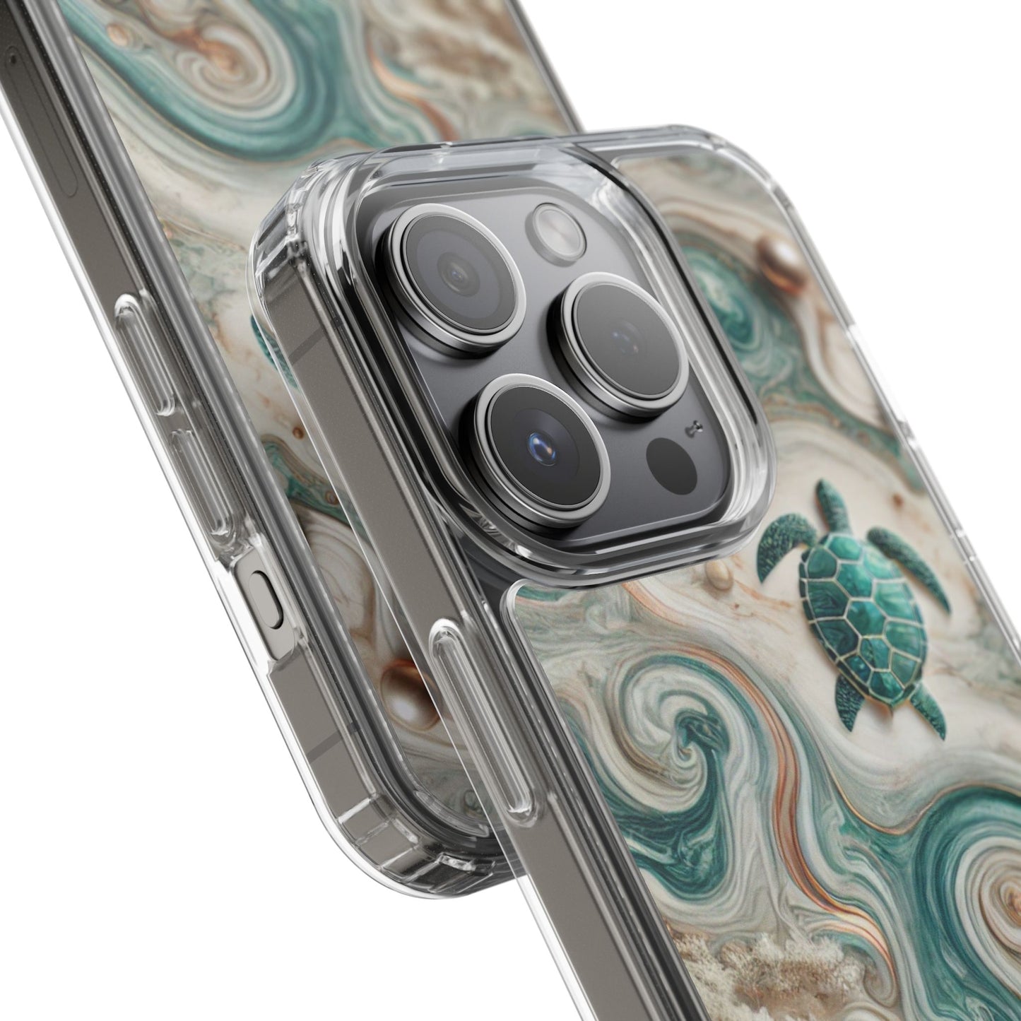 Ocean Marble Turtle Phone Case – Artistic Protection for Sea Lovers