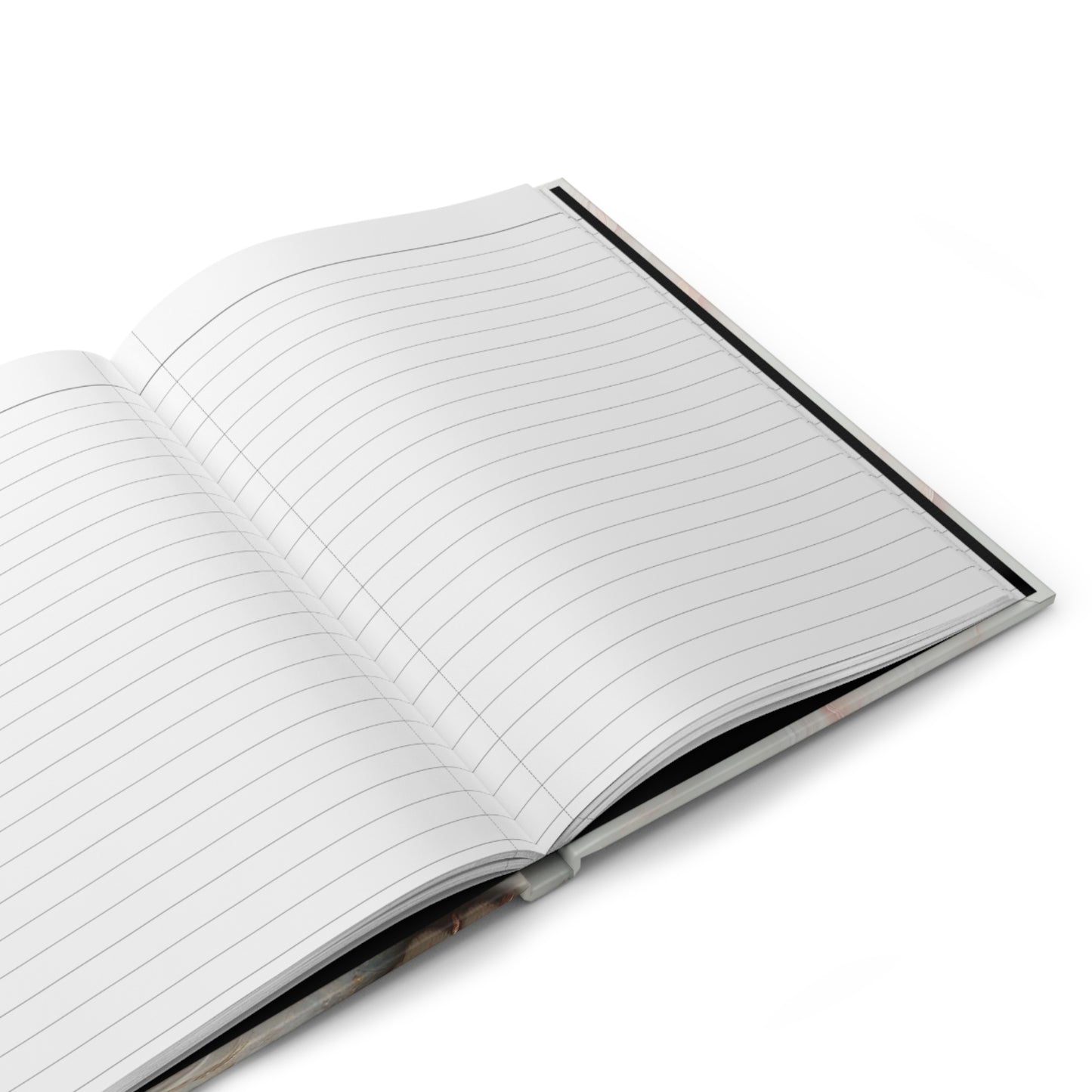 Powerful Lion Journal – Blush Marble Hardcover with Floral & Gold Touches