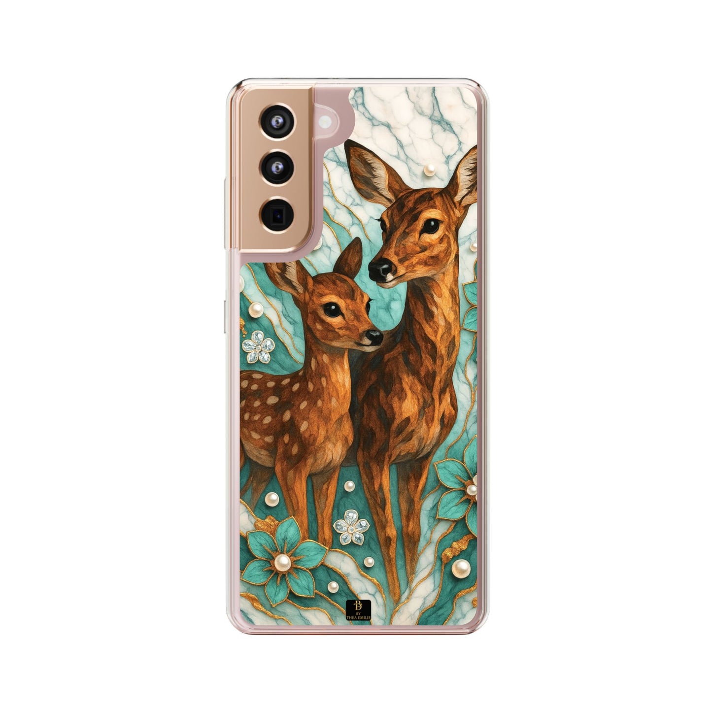 Elegant Deer Clear Phone Case – Stylish Protection for Animal Lovers