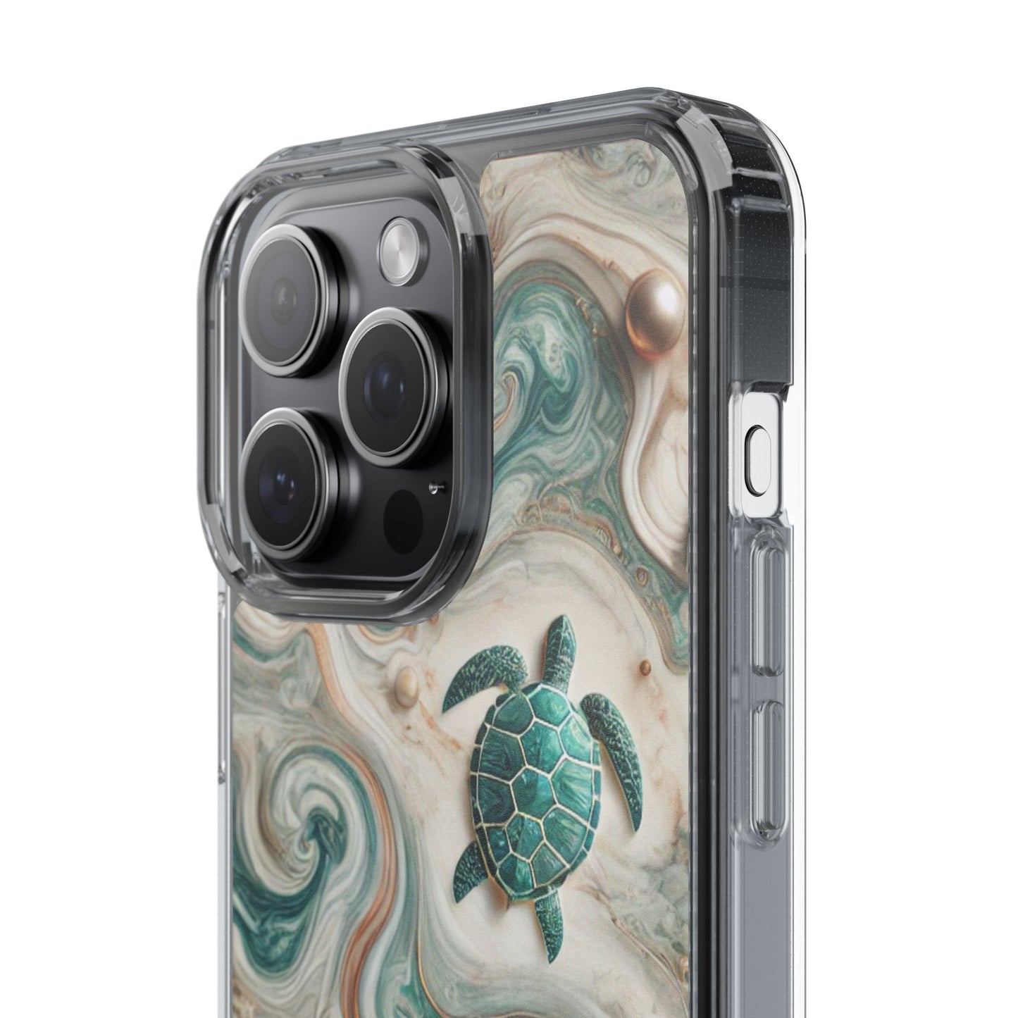 Ocean Marble Turtle Phone Case – Artistic Protection for Sea Lovers