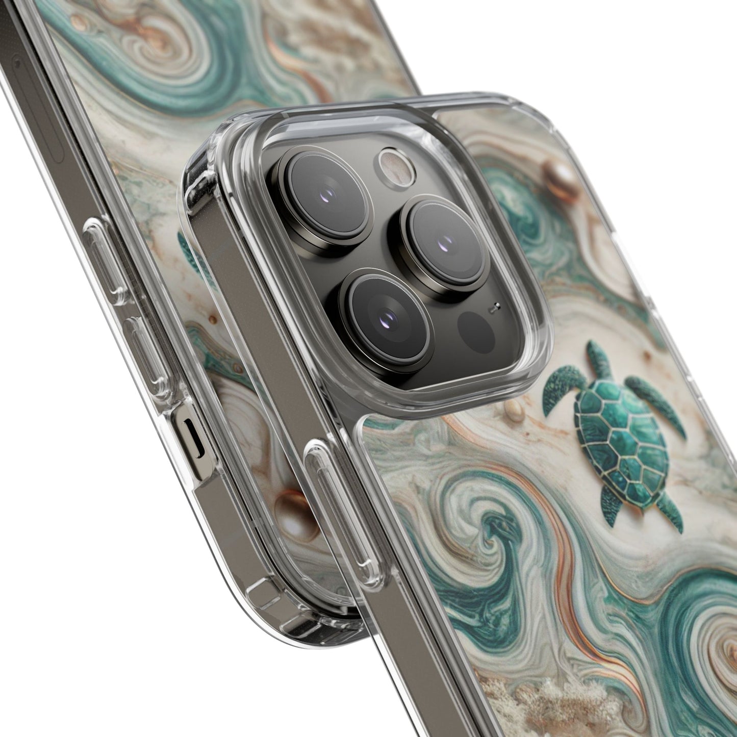 Ocean Marble Turtle Phone Case – Artistic Protection for Sea Lovers