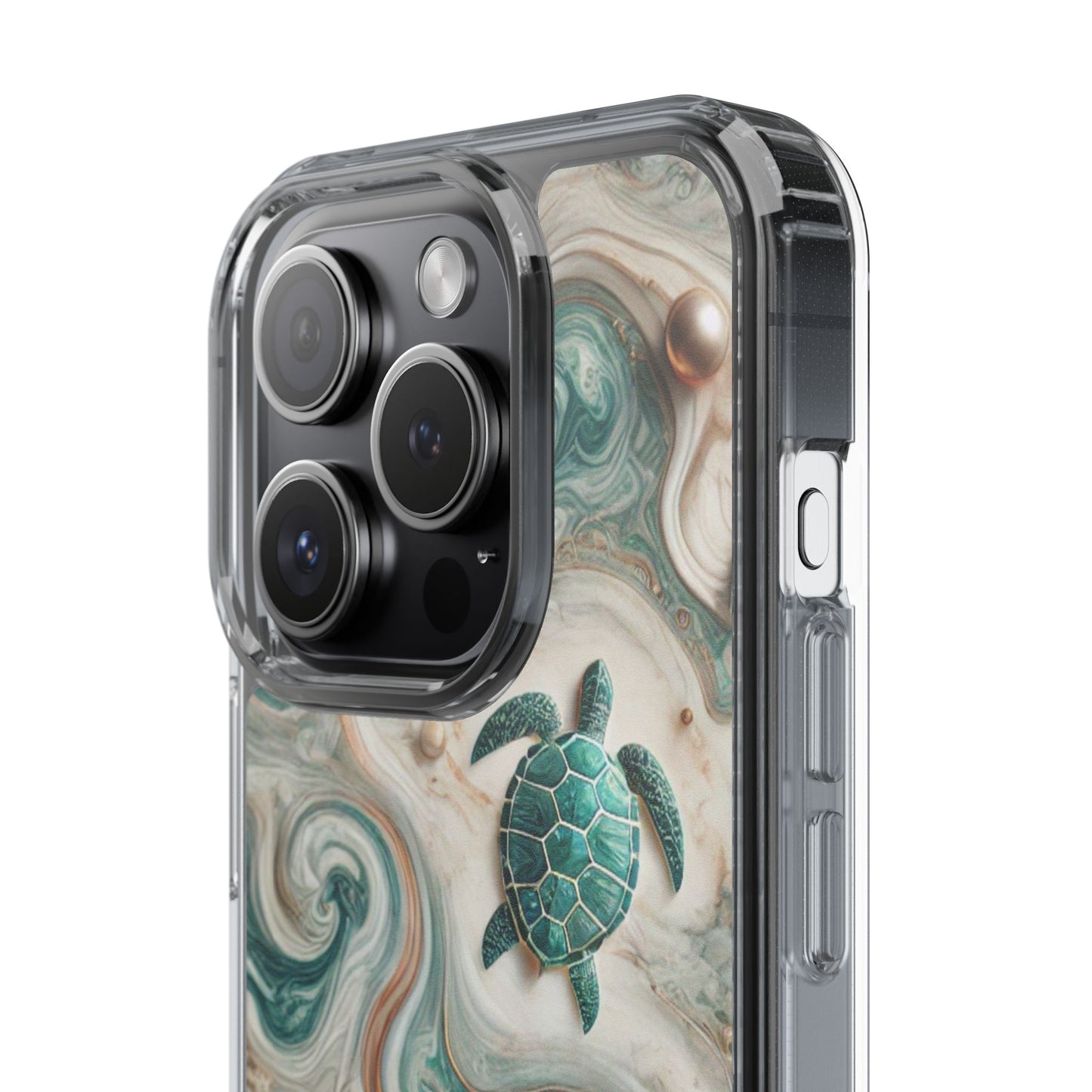Ocean Marble Turtle Phone Case – Artistic Protection for Sea Lovers