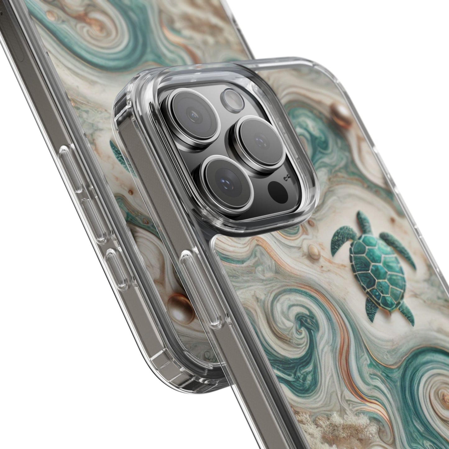 Ocean Marble Turtle Phone Case – Artistic Protection for Sea Lovers